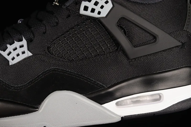 All categories Air Jordan Jordan series basketball shoes Air Jordan 4 L version Air Jordan 4 Retro "Olive Canvas" AJ4 Joe 4 black and gray denim DH7138-006